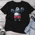 Panda Halterofilia Fitness Gimnasio Entrenamiento Camiseta de mujer Regalos divertidos