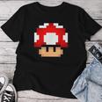 Pixel Retro Gaming Mushroom T-shirt Frauen Lustige Geschenke