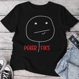 Poker Face Saying Cards Player Women T-shirt Frauen Lustige Geschenke