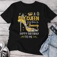 A Queen Was Born In January Happy Birthday T-shirt Frauen Lustige Geschenke