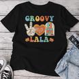 Retro Groovy Lala Grandma Hippie Family Matching Women T-shirt Funny Gifts