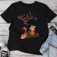 Sakura Faune Amoureux Des Ours Animal Chine Panda Roux T-shirt femme Cadeaux drôles
