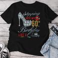 Stepping Into My 60Th Birthday Like A Queen 60 Years Old T-shirt Frauen Lustige Geschenke