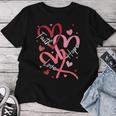 Valentine's Day Christian Faith Hope Love Hearts Religious Women T-shirt Unique Gifts