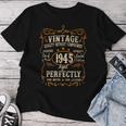 Vintage 1945 80Th Birthday 80 Year Old For Women Camiseta de mujer Regalos divertidos
