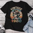 Vintage 1980 45 Años Cumpleaños Regalo Made In 1980 Camiseta de mujer Regalos divertidos