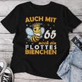 Women's 65Th Birthday With 65 Years Still A Bee Motif T-shirt Frauen Lustige Geschenke