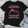 Women's Construction Line Construction Inspection Construction Site Construction Manager T-shirt Frauen Lustige Geschenke