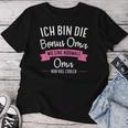 Women's Ich Bin Die Bonus Grandma Bonus Grandma Family T-shirt Frauen Lustige Geschenke