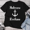Women's Sailor Costume Sailor Costume Anchor Carnival Women's Man Child With-Neck Blue T-shirt Frauen Lustige Geschenke