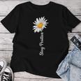 Women's Stay Positive Flowers Spring Summer Women's T-shirt Frauen Lustige Geschenke