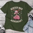 Christmas Flamingo Reindeer Was Out Sold Out T-shirt Frauen Lustige Geschenke