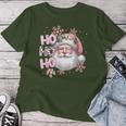 Santa Claus Pink Christmas Holidays Girls T-shirt Frauen Lustige Geschenke