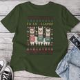 Ugly Christmas Sweater Fa La La Llama Merry Xmas Cute Alpaca T-shirt Frauen Lustige Geschenke