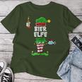 Women's Beer Elf Partner Look Beer Drinking Christmas Family T-shirt Frauen Lustige Geschenke