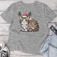 Christmas Children Cat Christmas Lights T-shirt Frauen Lustige Geschenke