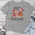 Merry Chickmas Chicken Christmas Jumper Christmas Farmer T-shirt Frauen Lustige Geschenke