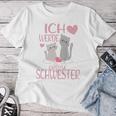 Children's Ich Werde Große Schwester Ich Werde Große Schwester 2023 Cat T-shirt Frauen Lustige Geschenke