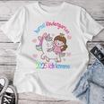 Children's Unicorn Girls Nursery Child 2025 Pink T-shirt Frauen Lustige Geschenke