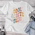 Groovy Retro Hippie 60S 70S Back Print Cool Aunts Club T-shirt Frauen Lustige Geschenke