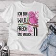 Ich Bin Wild Cheeky Und Endlich 11 Years 11Th Birthday Girl T-shirt Frauen Lustige Geschenke