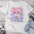 Japanese Cherry Blossom Ice Ecriture Japonaise Glace Sakura T-shirt femme Cadeaux drôles