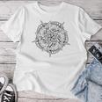 Mandala For Colouring Pattern Comic Painting T-shirt Frauen Lustige Geschenke