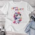 Unicorn Lets Party Outfit Boys Party Unicorn T-shirt Frauen Lustige Geschenke