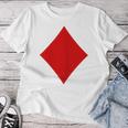 Women's Card Game Costume Playing Card Checked Fancy Dress & Carnival T-shirt Frauen Lustige Geschenke