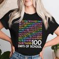 100Th Day Of School Teacher 100 Days Of School Math Numbers Women T-shirt Gifts for Her