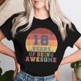 18Th Birthday Girl Daughter 18 Years Old Son Boys Retro T-shirt Frauen Geschenke für Sie