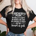 Archery Mom My Heart Is Full Archery Mother Of An Archer Mom Women T-shirt Gifts for Her