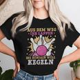 Aus Dem Weg Ihr Lappen Die Queen Will Kegeln Keglerin German T-shirt Frauen Geschenke für Sie