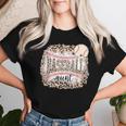 Baseball Aunt Leopard Softball Auntie Mother's Day Women T-shirt Gifts for Her