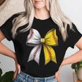Baseball Softball Coquette Bow Game Day Heart Love Mom Life Women T-shirt Gifts for Her