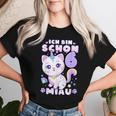 Birthday Girl 6 Years Old Cat Unicorn T-shirt Frauen Geschenke für Sie