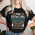 Bowling Women's Bowling Sayings Retro Bowling T-shirt Frauen Geschenke für Sie