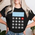 Calculator Costume Carnival Maths Teacher Maths T-shirt Frauen Geschenke für Sie