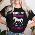 Cool Girls Riding Icelandic Horse T-shirt Frauen Geschenke für Sie