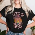 Cowboy Hat Boots Let Is Go Girls Western Pink Cowgirls T-shirt Frauen Geschenke für Sie