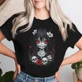 Creepy Kawaii Goth Girl Horror Anime Aesthetic Women T-shirt Gifts for Her