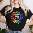 Csd Free Hugs Rainbow Love Lgbt Gay Pride T-shirt Frauen Geschenke für Sie