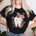 Cute Tooth With Flower I Children's Tooth T-shirt Frauen Geschenke für Sie