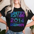 December 2014 Boy Girl 9Th Birthday Limited Edition T-shirt Frauen Geschenke für Sie