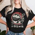 Dragon Barbu En Kanji Japonais Rétro Mignon Pogona Floral T-shirt femme Cadeaux pour elle