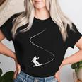 Drawn Simple Snowboard Girl T-shirt Frauen Geschenke für Sie