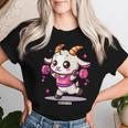 Dulce Cabra Entrenamiento Fresco Diseño Fitness Gimnasio Entrenamiento Camiseta de mujer Regalos para ella