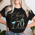 Ein Hoch Auf 70 Jahre Alte Frauen Zum 70 Geburtstag Frauen Königinnen Geburtstag T-shirt Frauen Geschenke für Sie