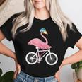 Flamingo Bicycle Bike Flamingo T-shirt Frauen Geschenke für Sie