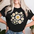 Flower Power Süßes Lächeln Gesichtsblume Happy Face Blumen Mädchen T-shirt Frauen Geschenke für Sie